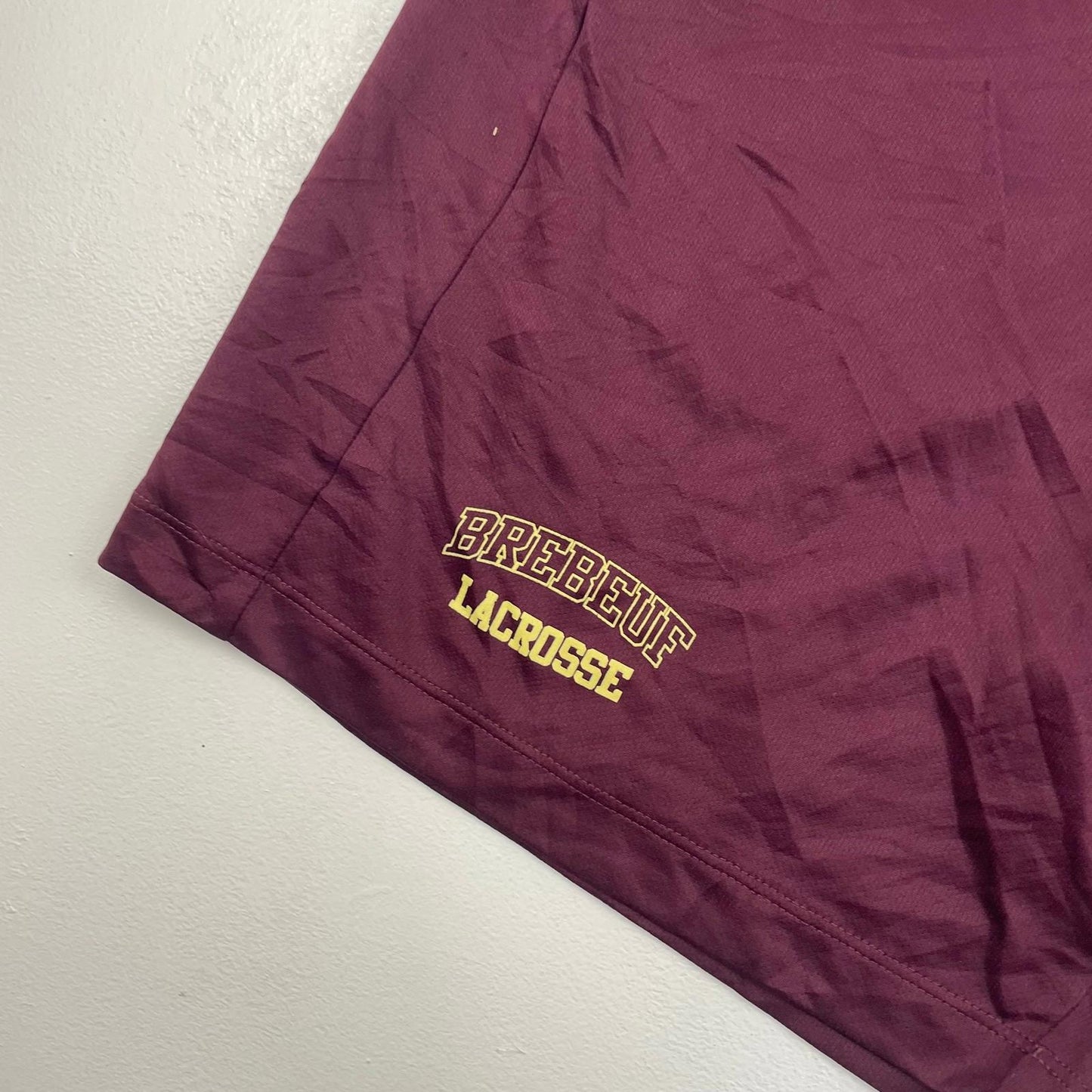 ADIDAS Lacrosse Climalite Shorts Breathable Maroon Mens M