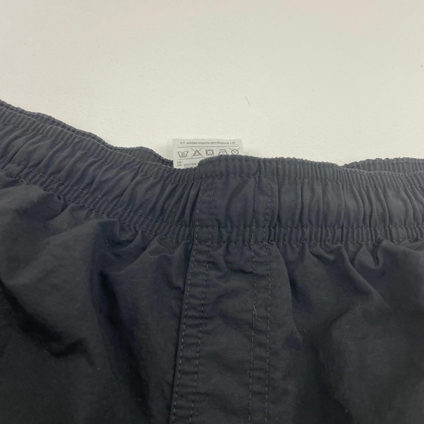 ADIDAS Activewear Shorts Black Reflective Stripes Gym Fitness Men's XL