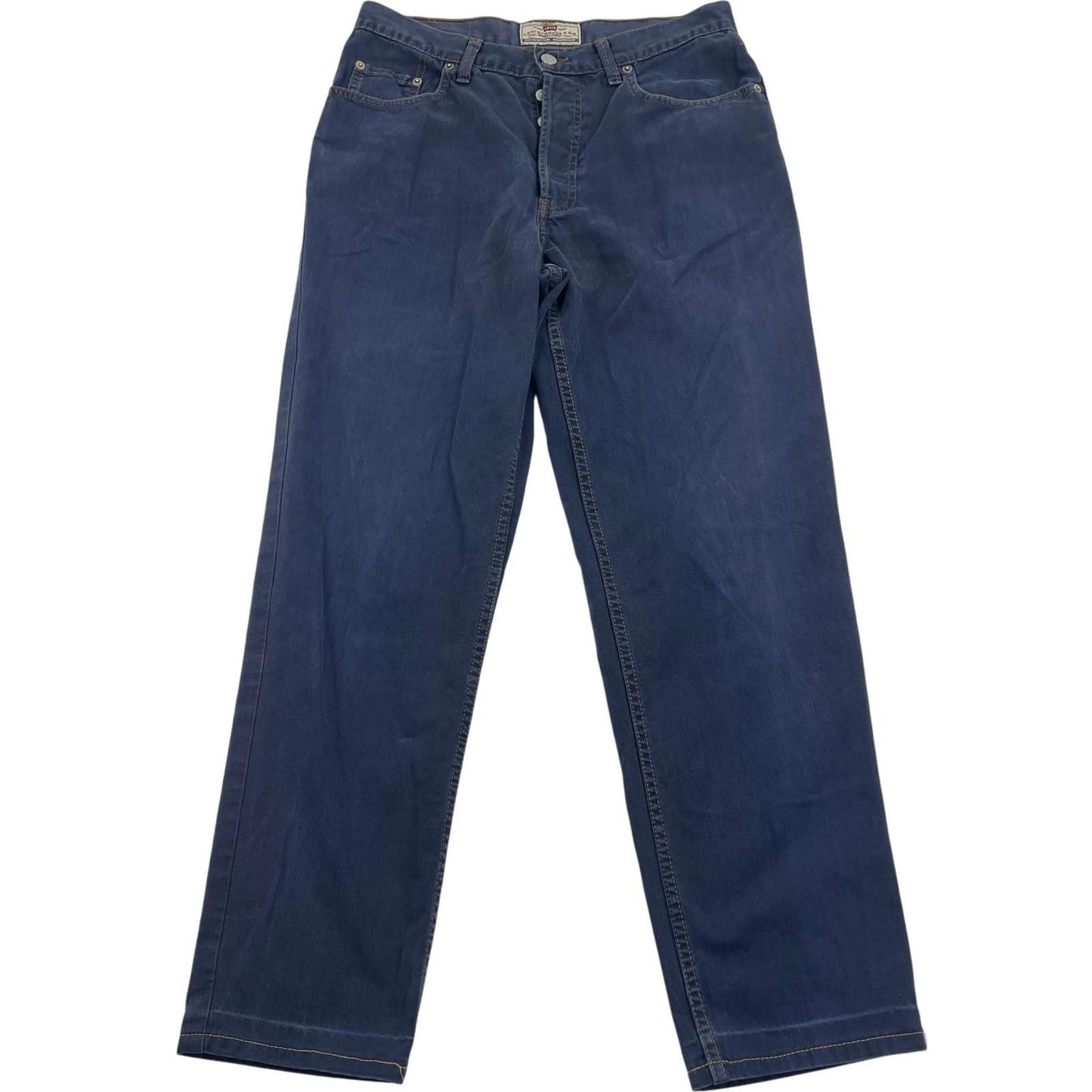 Levi Strauss Straight Leg Vintage Blue Denim Jeans Mens W32 L34
