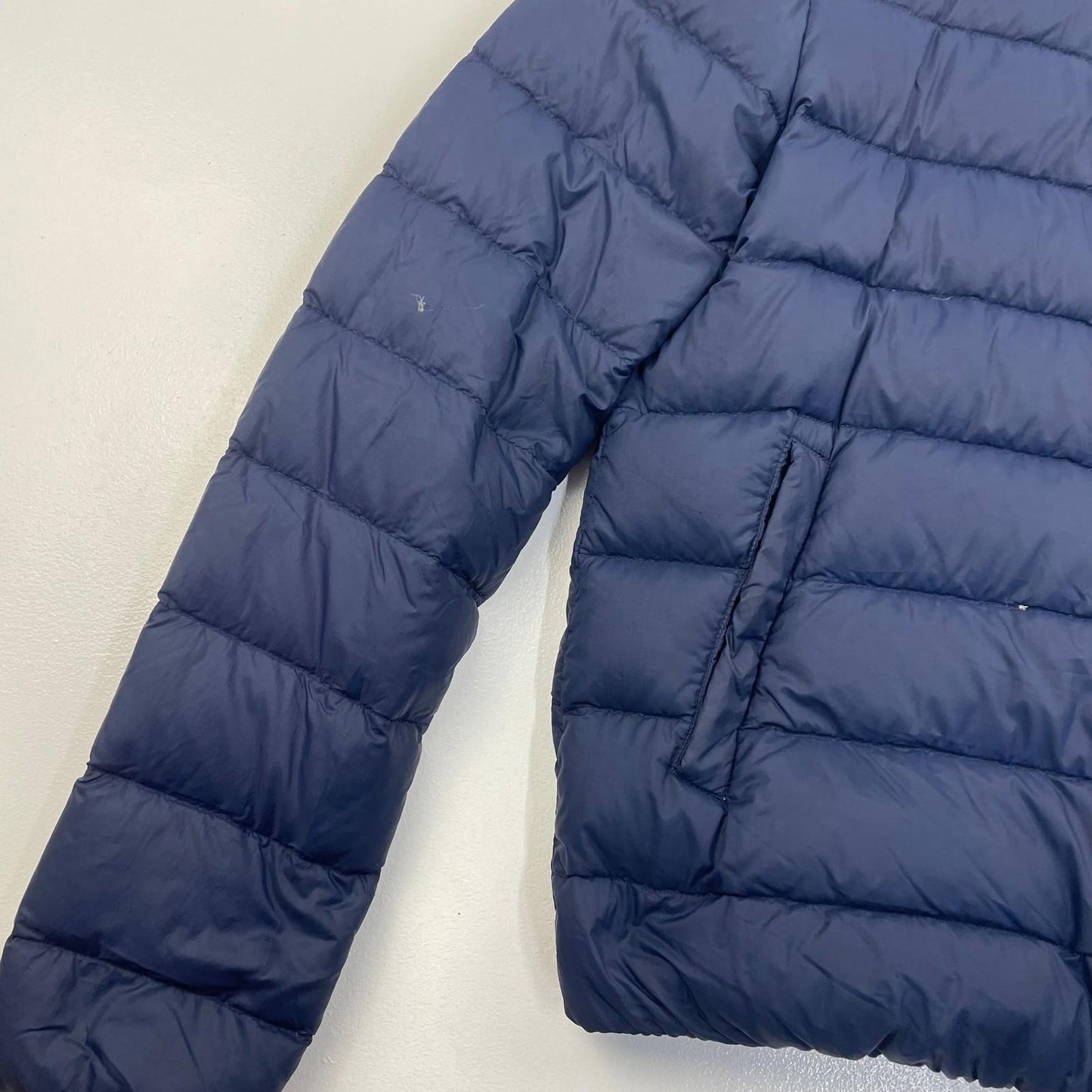 Hilfiger Denim Puffer Jacket Quilted Vintage Blue Women Medium
