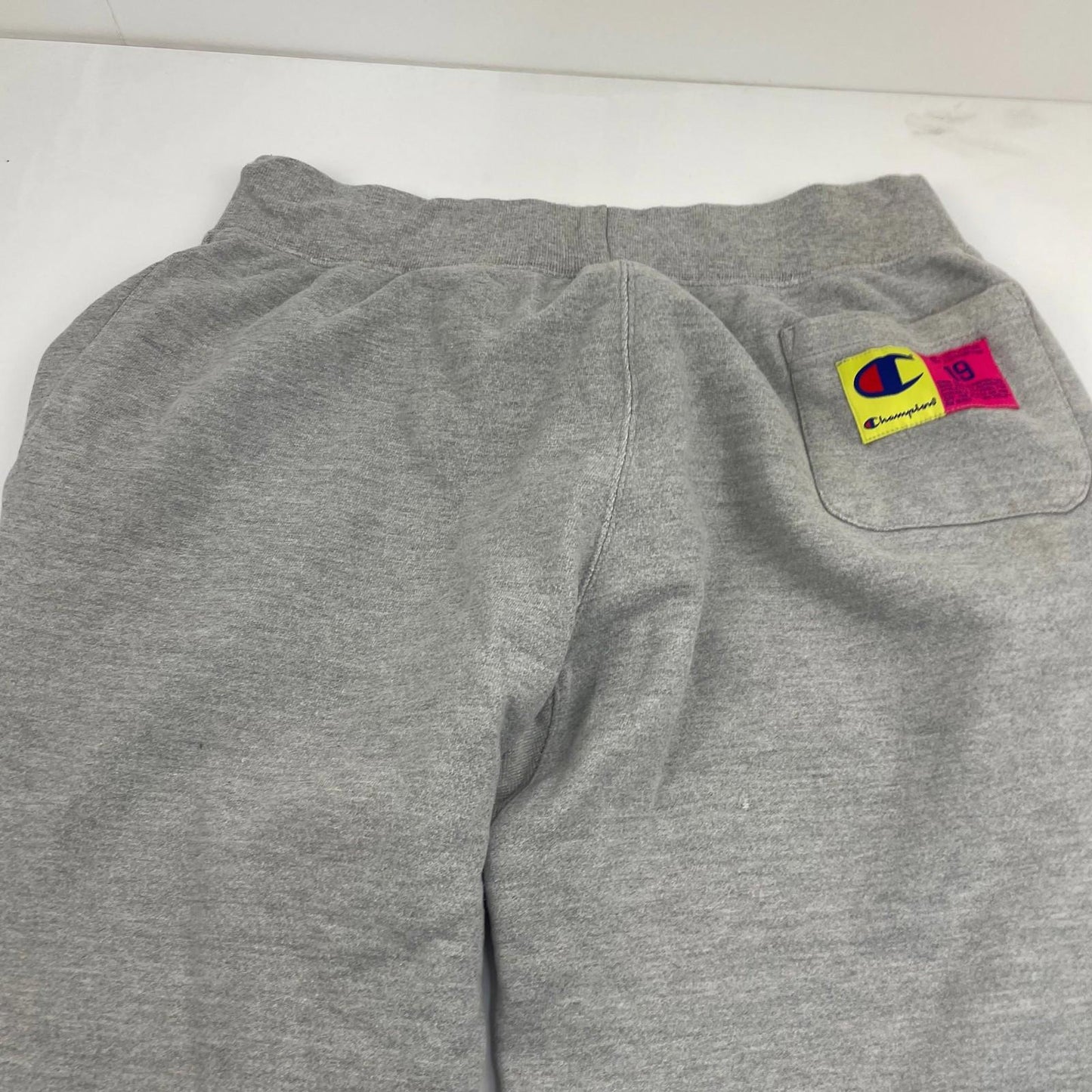 Champion Reverse Weave Jogger Trousers Embroidered Logo Grey Womens XL