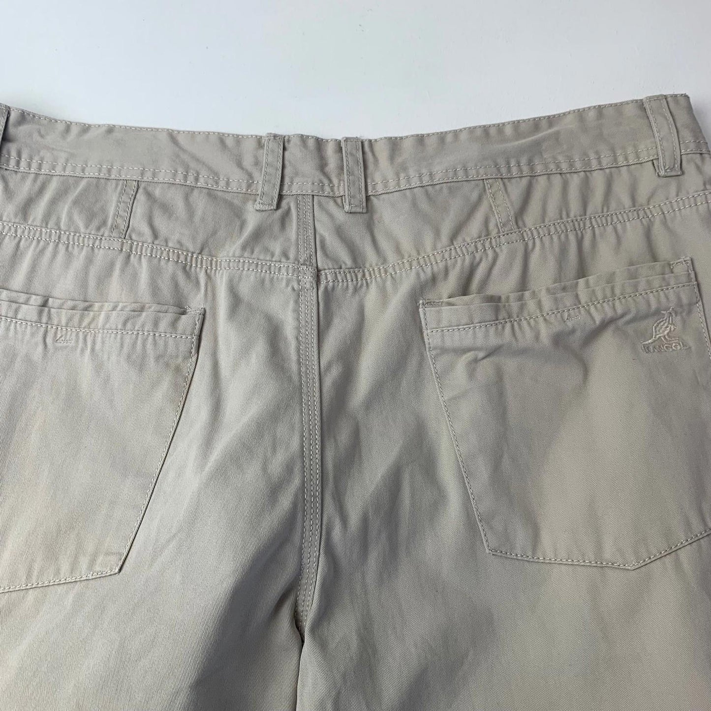 Kangol Chino Shorts Casual Beige Mens XXL