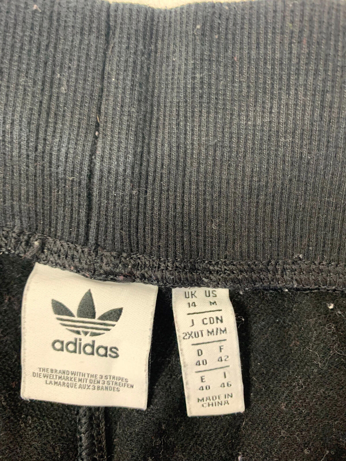 Womens ADIDAS Straight Leg Jogging Bottoms / Black / Uk14 / Medium / Joggers