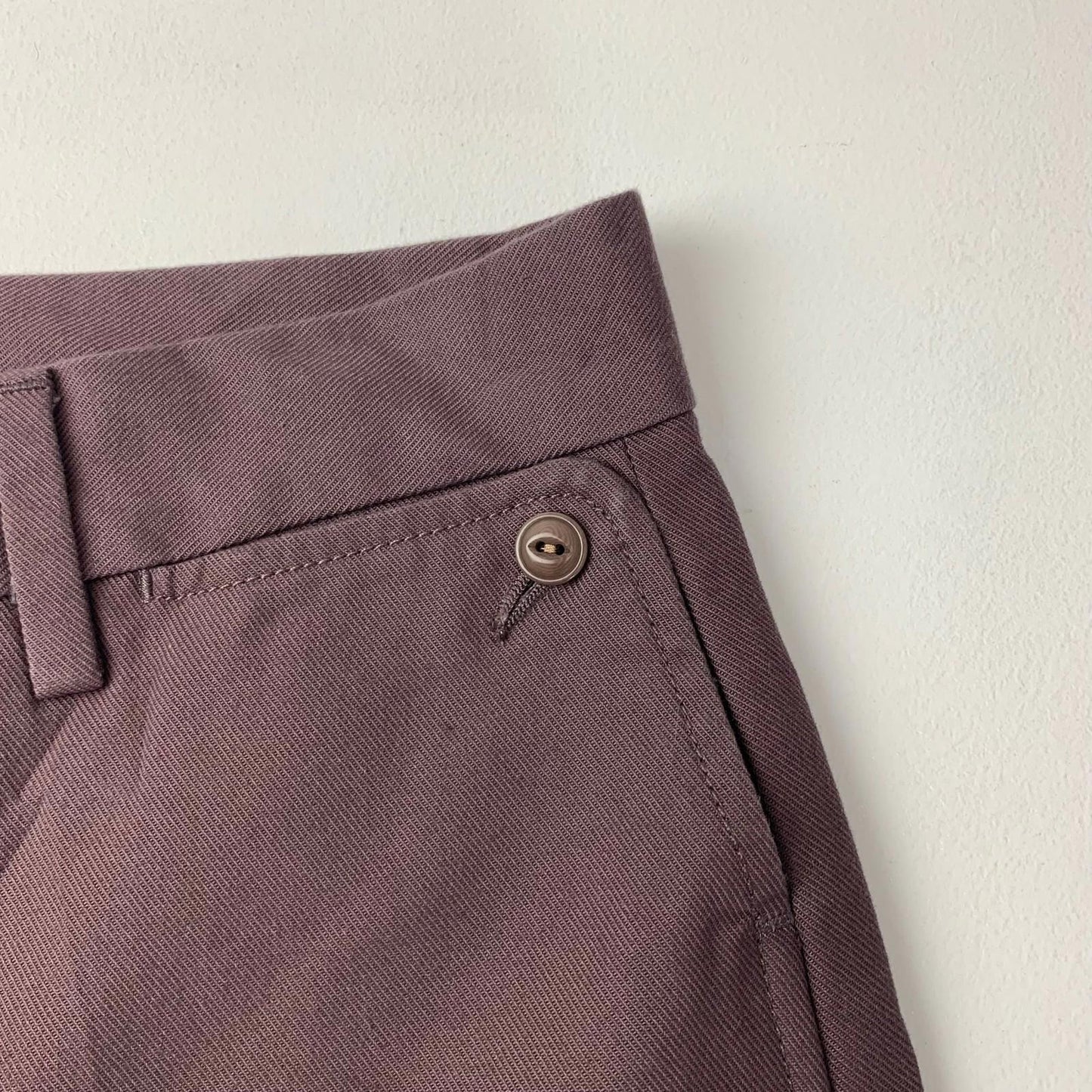 Levi's Made & Crafted Women's Straight Trousers Purple Cotton Size 27 X 30