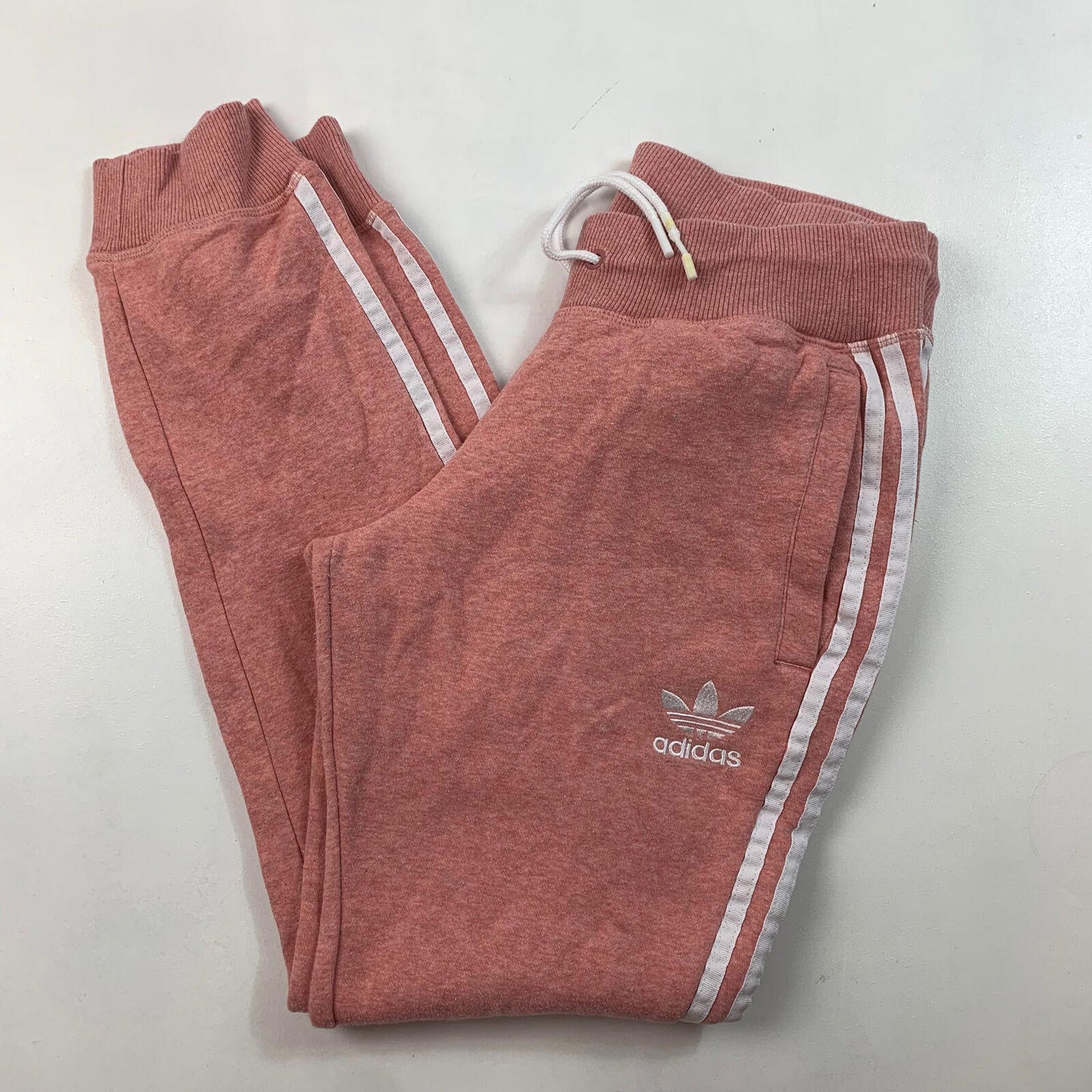 Women’s ADIDAS joggers / Pink / Rose / uk12 / M / Tapered Fit / Cuffed Ankles