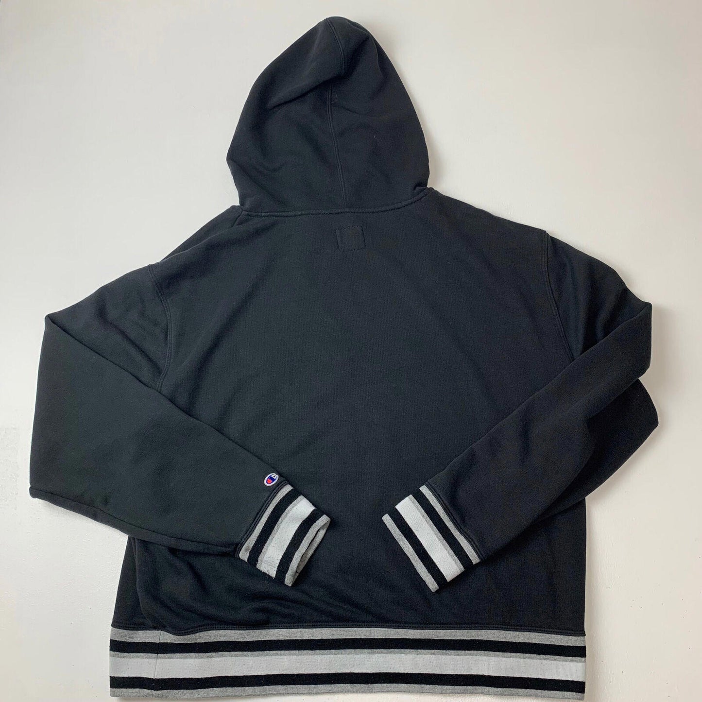 Women’s Champion Black Hoodie / 2XL / XXL / Embroidered Logo / Cropped