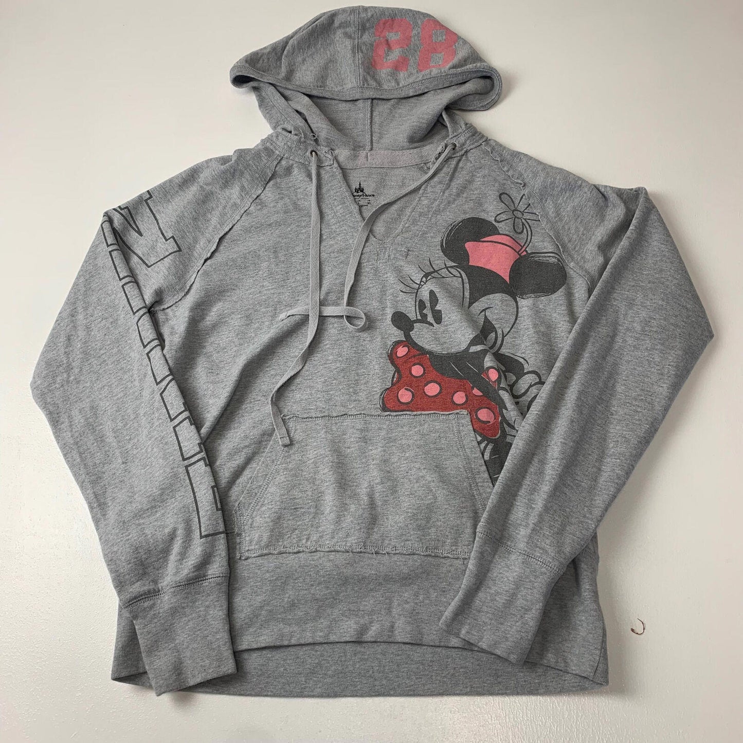 Girls Disney Minnie Mouse Hoodie / Grey / Girls Large / 13-14yrs