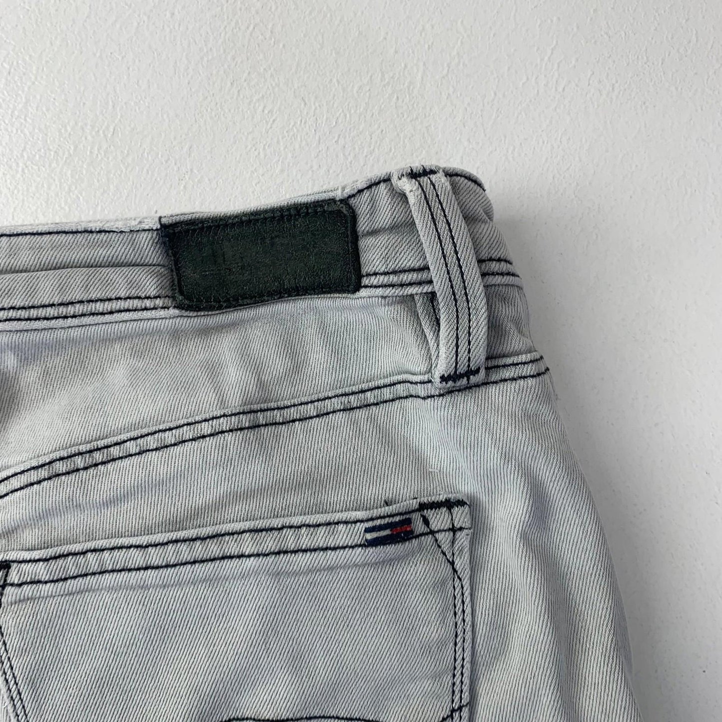 Tommy Hilfiger Denim Cut-Off Casual Grey Shorts Women Size 30