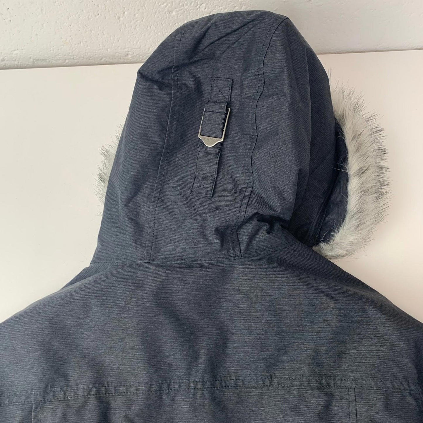 Columbia Interchange Jacket Faux Fur Trim Omni-Heat Grey Womens L
