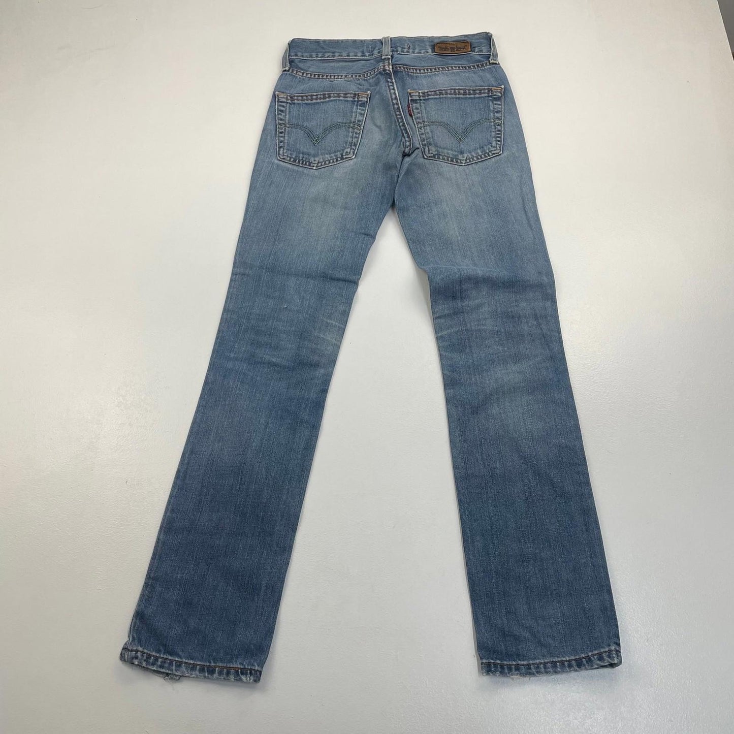 Levi's Patty Anne Jeans Square Cut Slim Leg Blue Women UK 6