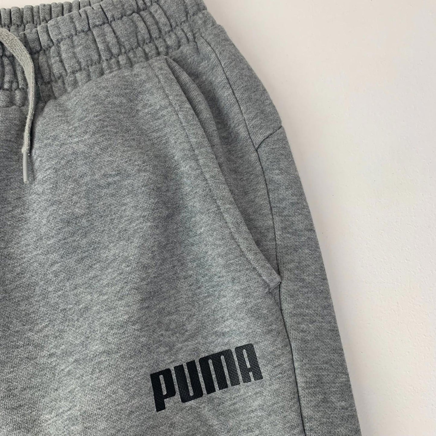 Puma Track Pants Joggers Elastic Waist Grey Women S