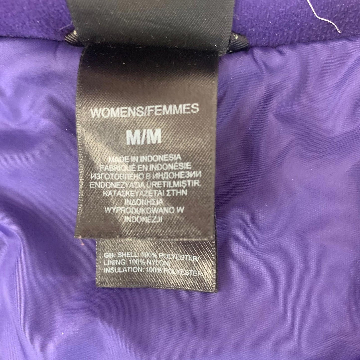 The North Face Jacket Puffer Quilted Purple Women M