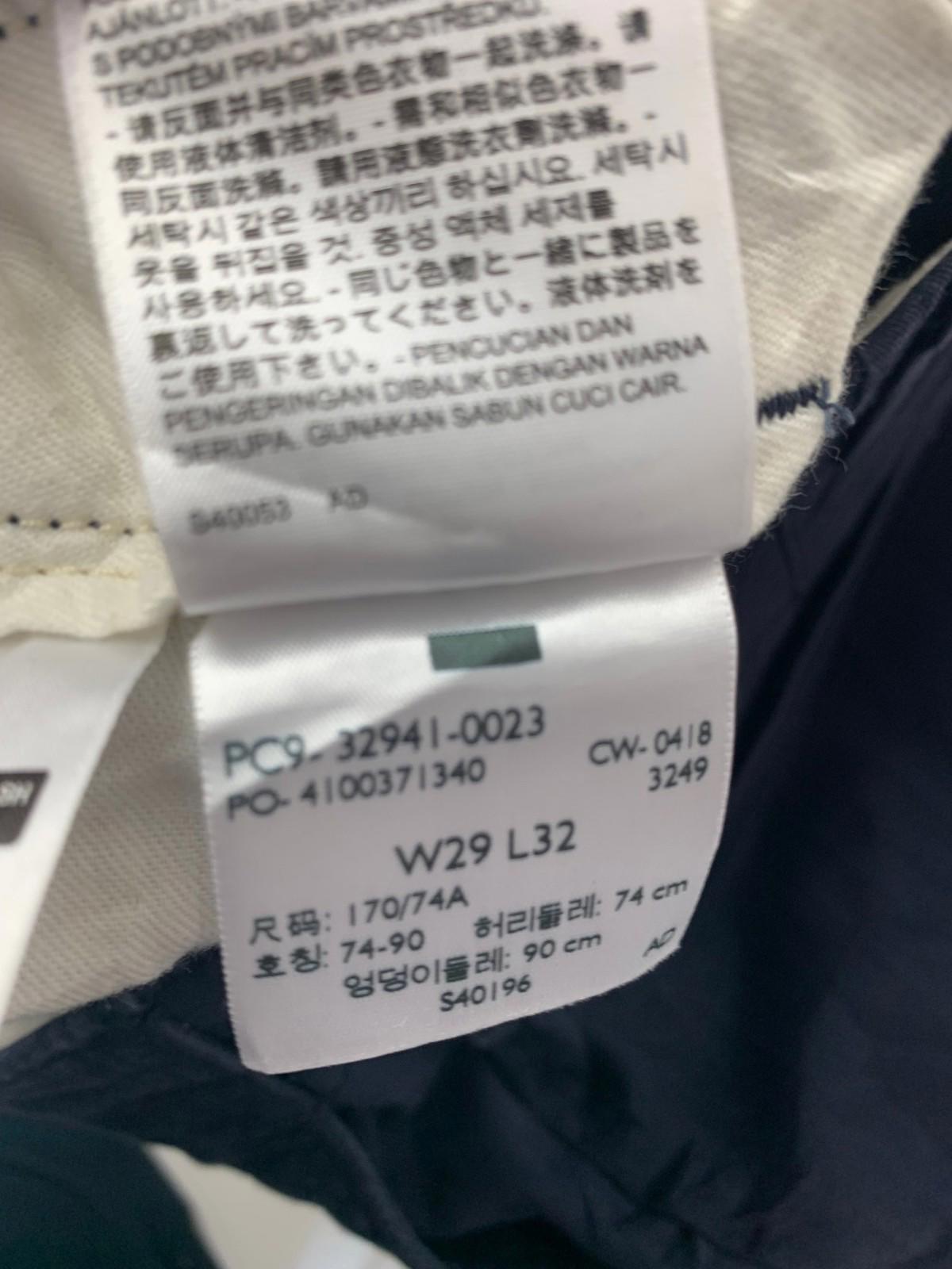 Levi's Two Horse Brand Chino Trousers Straight Leg Navy Mens W29 L32