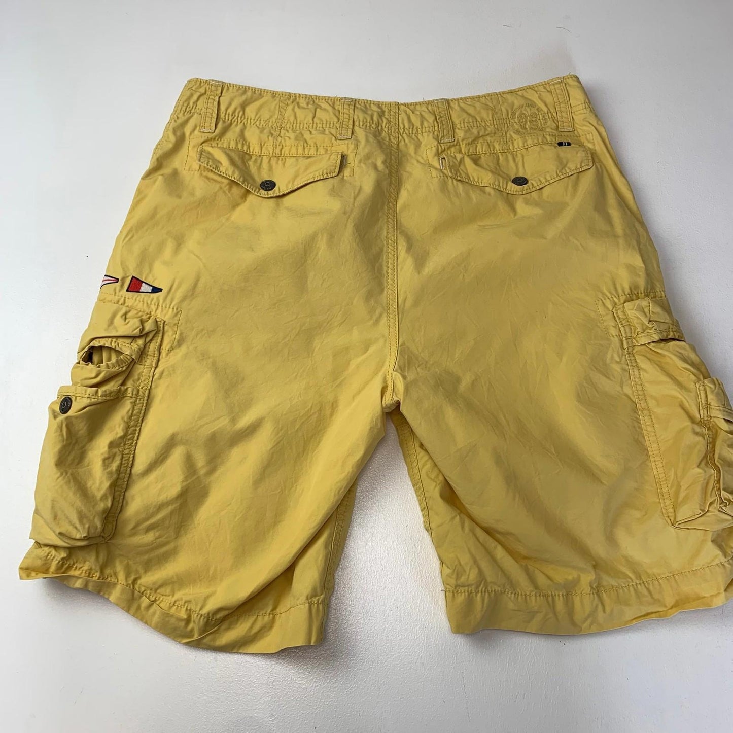 Nautica Cargo Shorts Relaxed Fit Yellow Mens 36W