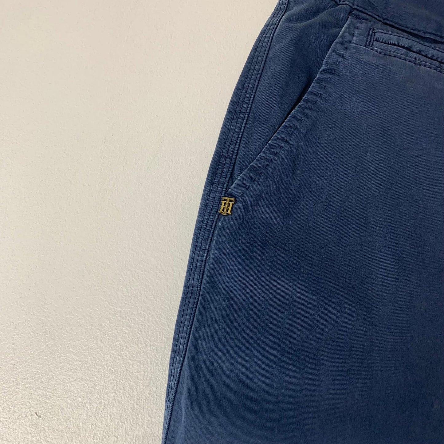 Tommy Hilfiger Trousers Classic Straight Chino Blue Women UK 12