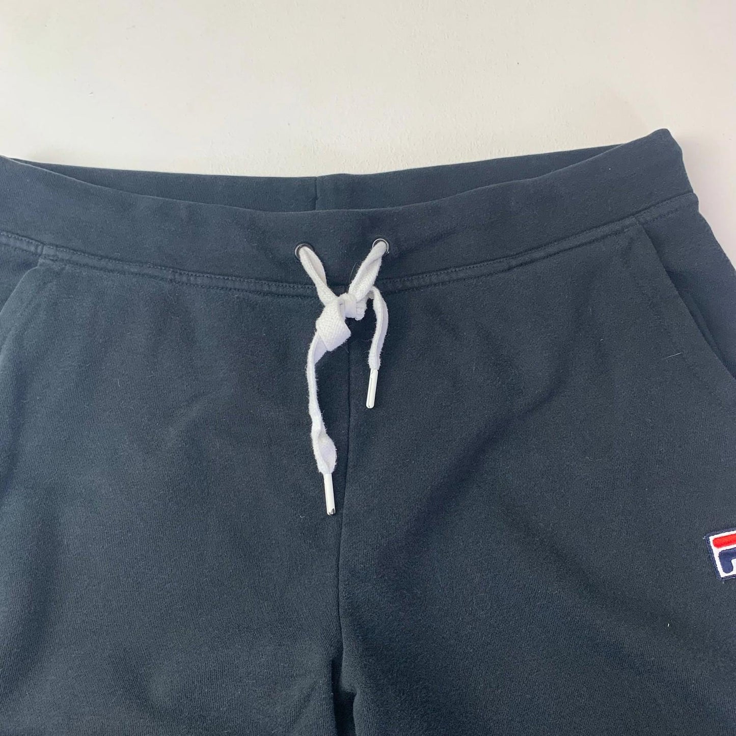 FILA Sweatpants Jogger Style Black Comfort Elastic Waist Womens L UK