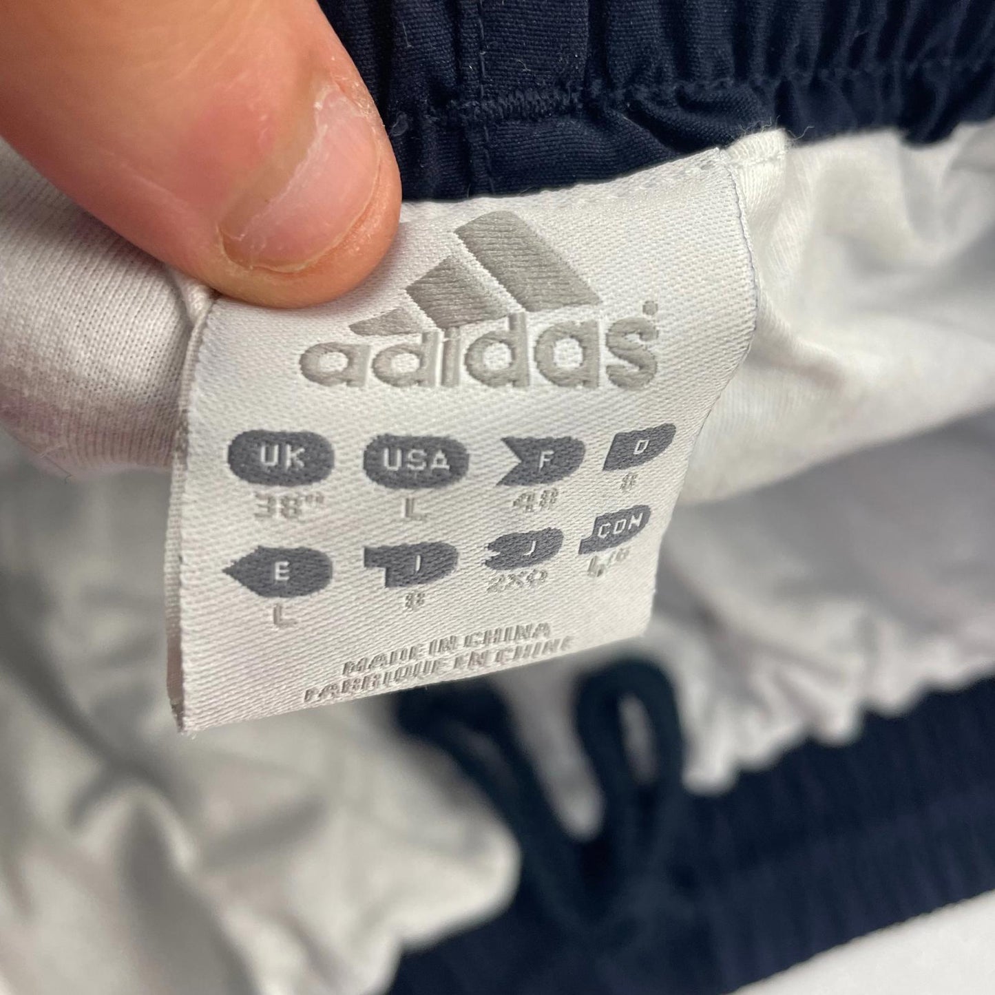 Adidas Activewear Shorts Elastic Waist Navy Blue Men's UK L