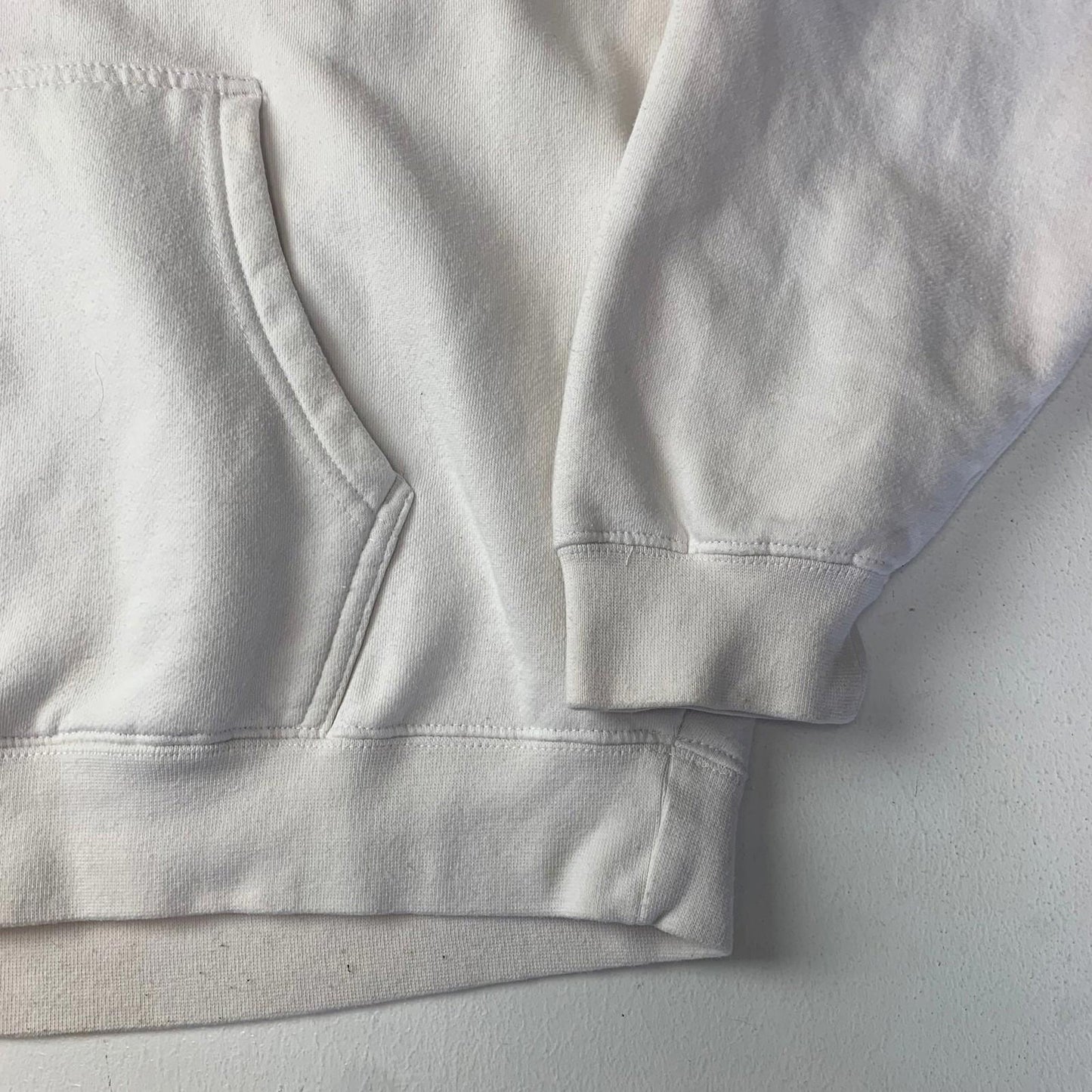 FILA Hoodie Pullover 90s Retro Logo White Womens XL