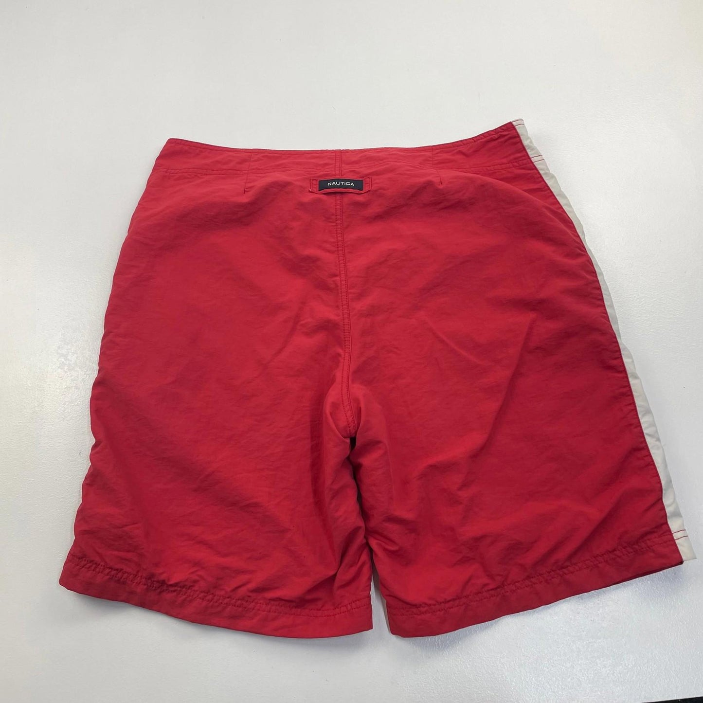 Nautica NS-83 Board Shorts Red White Blue Men's Swimwear Size W36