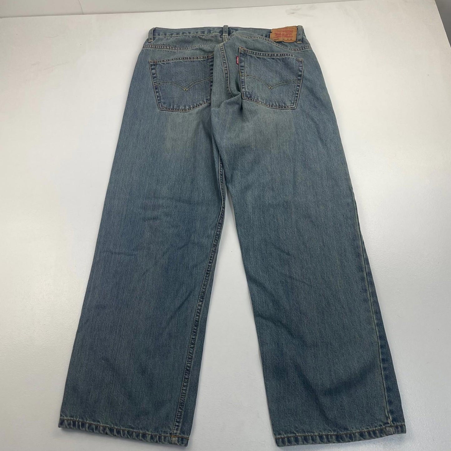 Levi's 550 Relaxed Fit Jeans Classic Blue Denim Men Size 34 x 28