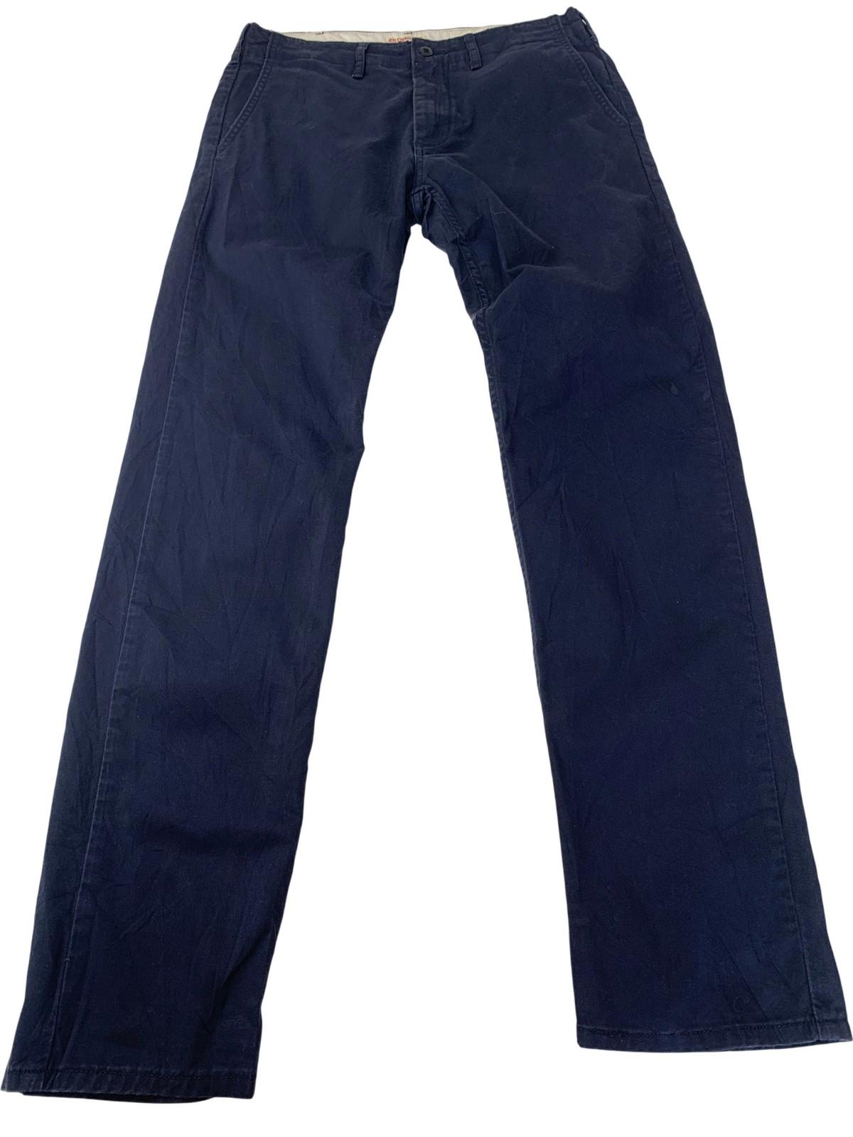 Levi's Two Horse Brand Chino Trousers Straight Leg Navy Mens W29 L32