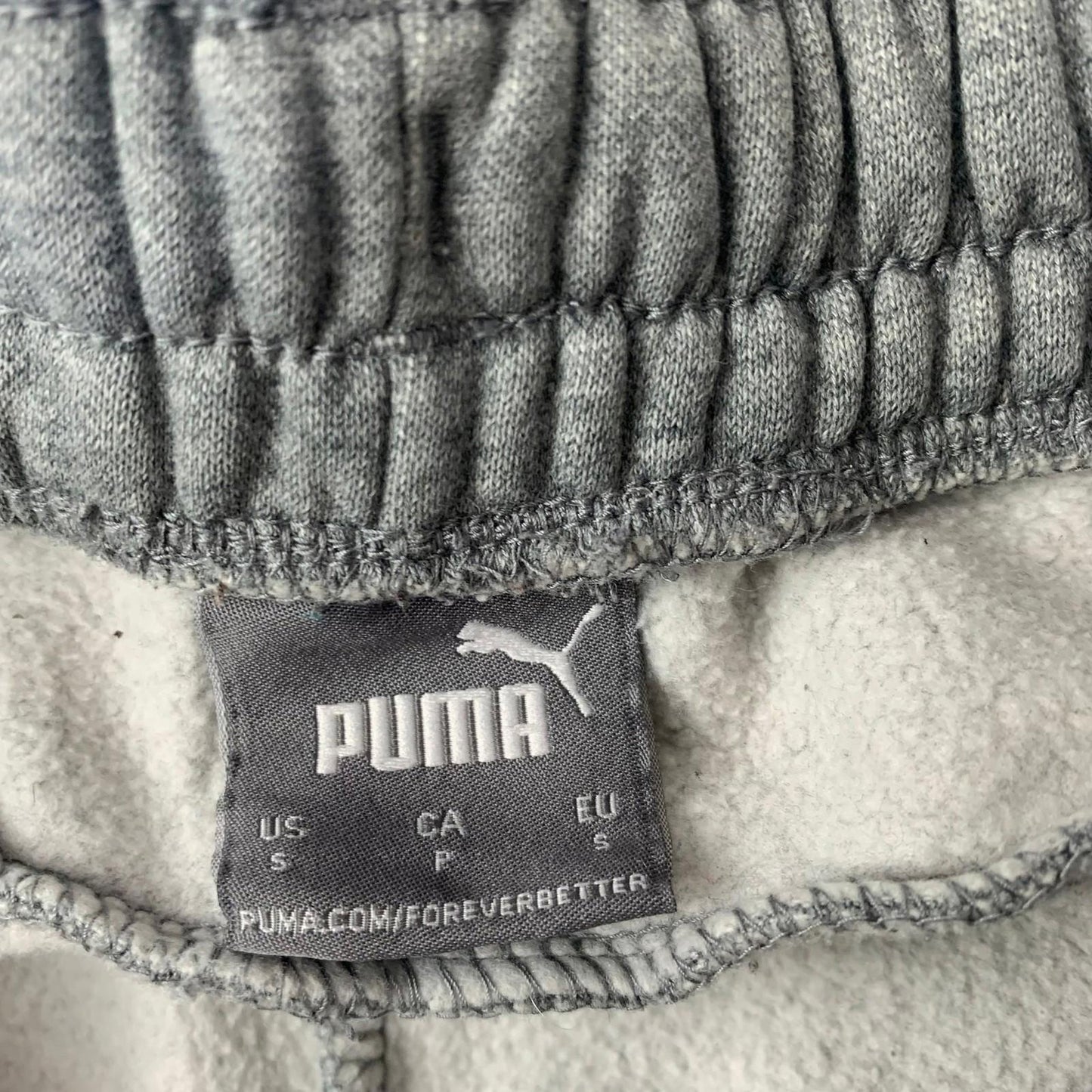 Puma Track Pants Joggers Elastic Waist Grey Women S