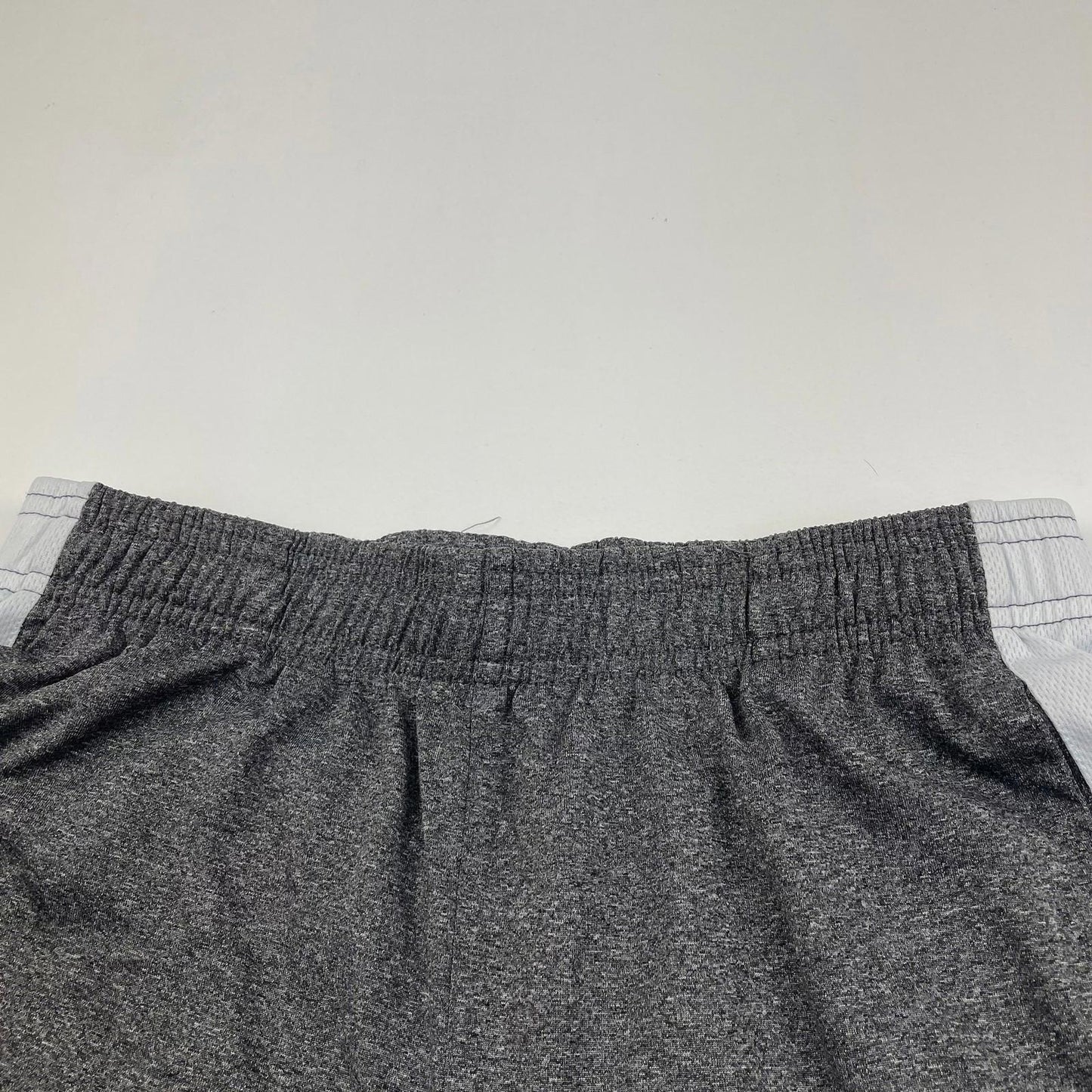 FILA Athletic Shorts Logo Print Grey Elastic Waist Boys L 14/16