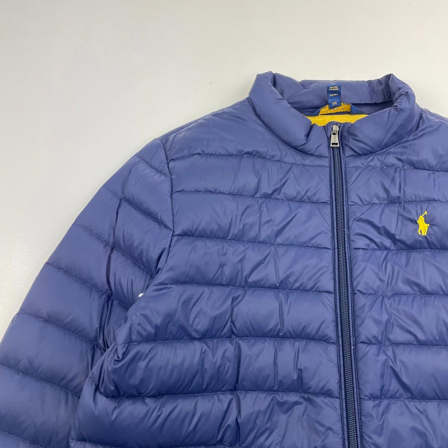 Polo Ralph Lauren Puffer Jacket Quilted Zip Blue Boys XL