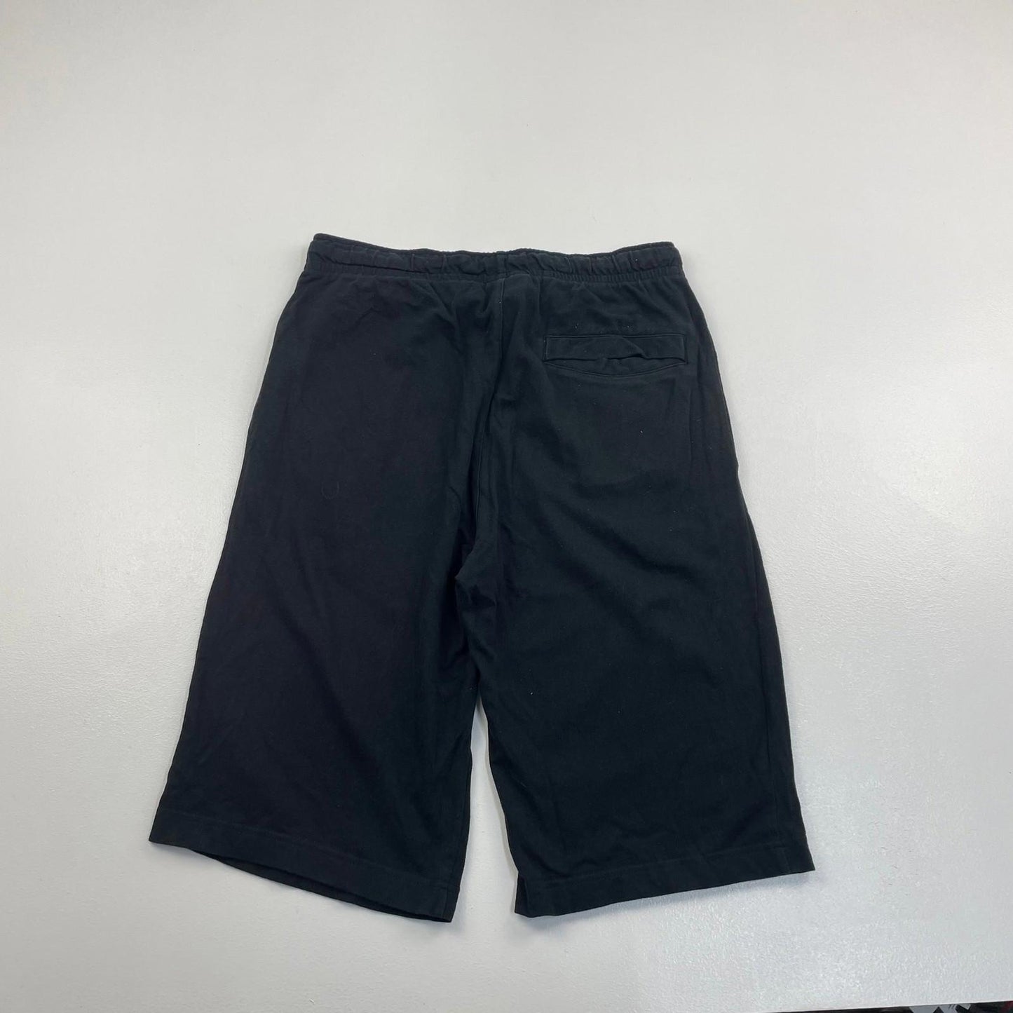 NIKE Shorts Casual Black Drawstring Logo Sportswear Mens Small