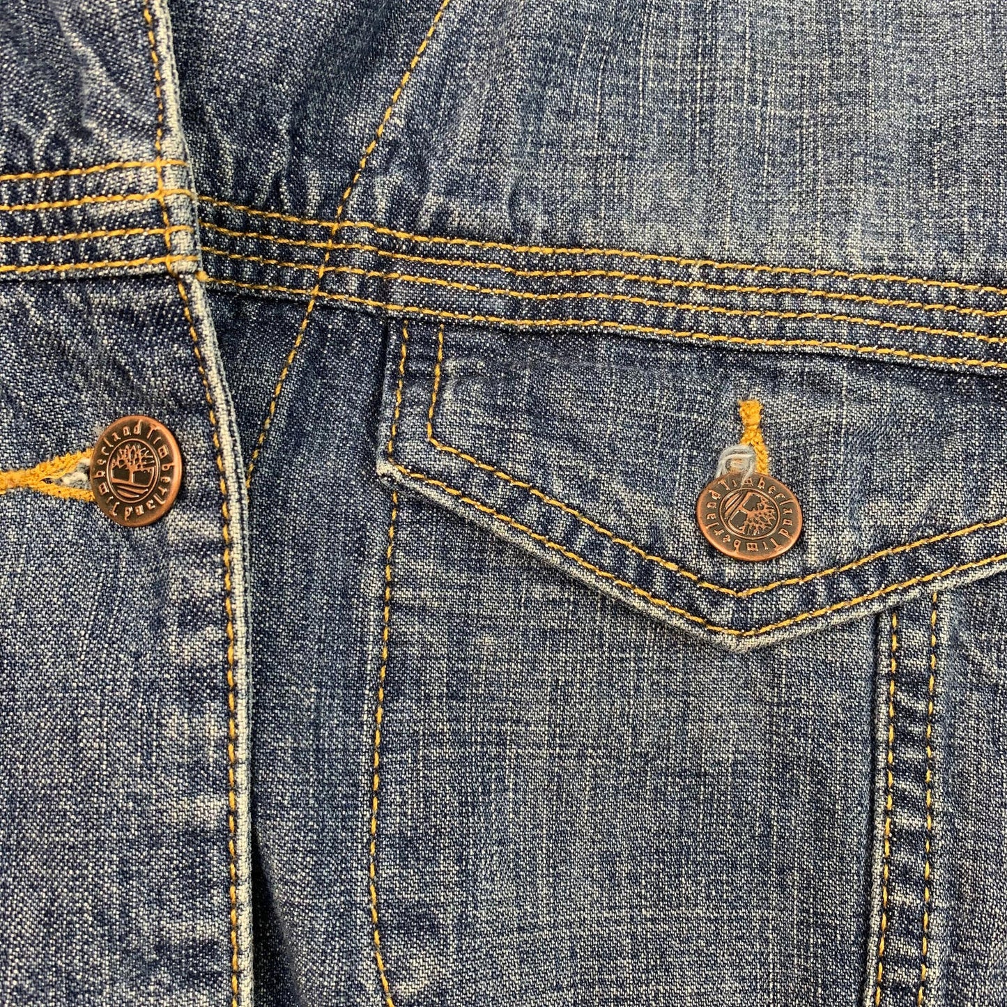 Womens TIMBERLAND Trucker Denim Jacket / Large / Blue