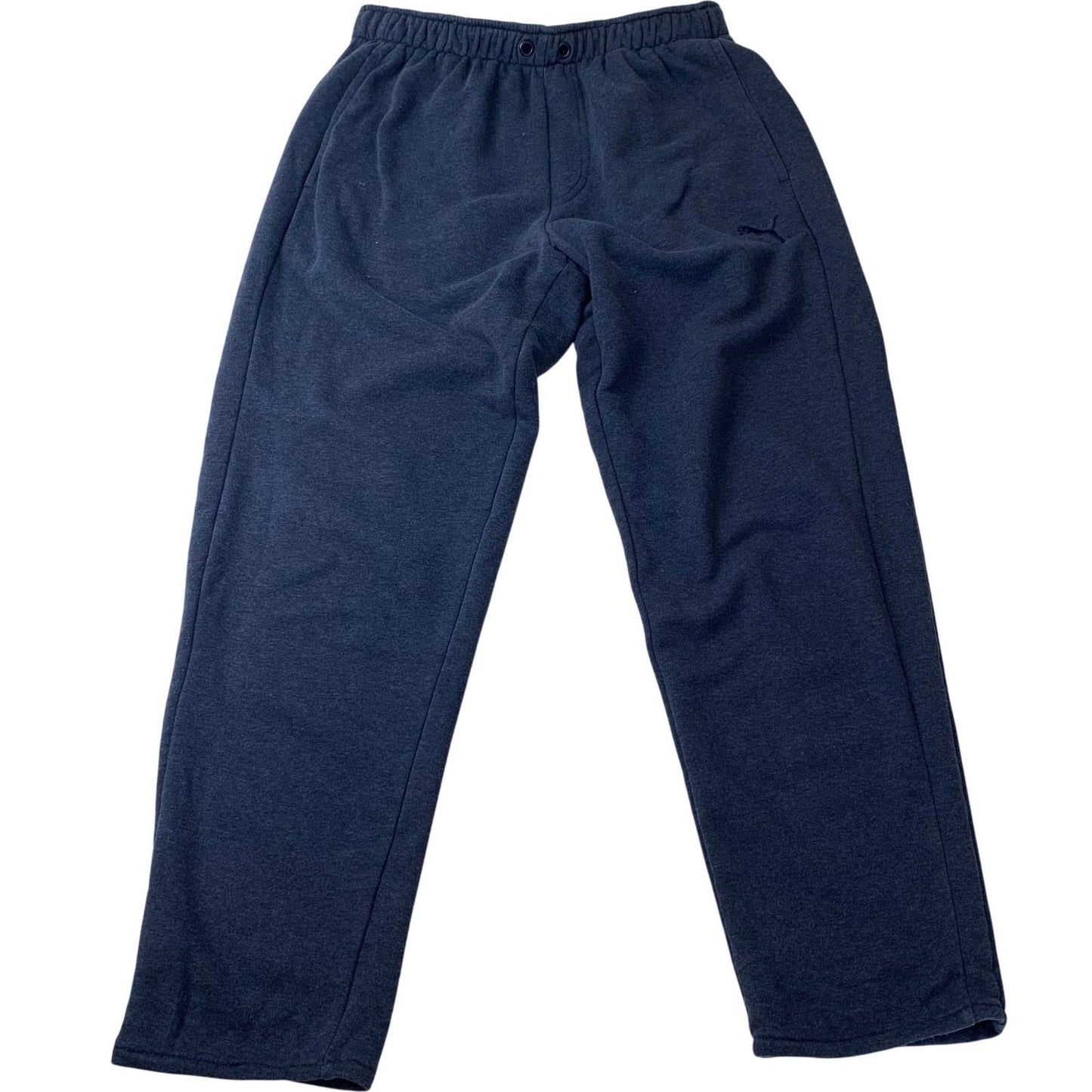 Puma Activewear Jogger Sweatpants Navy Blue Logo Mens Large