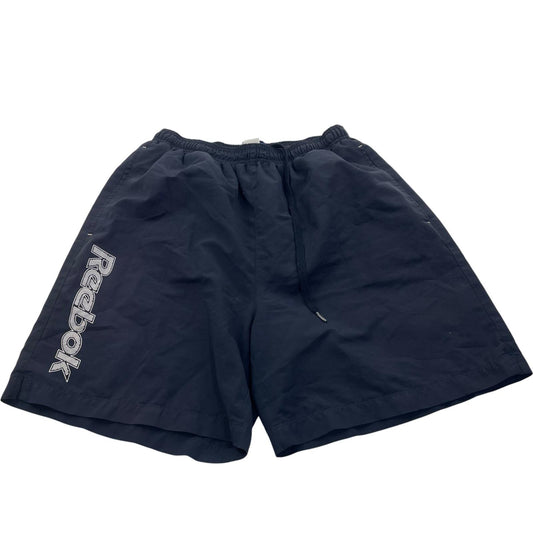 Reebok Swim Shorts Drawstring Logo Sports Casual Blue Mens Medium