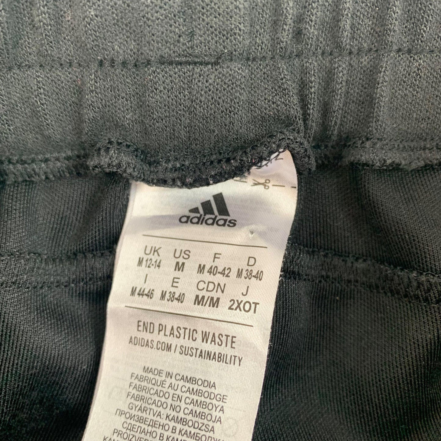 Women’s ADIDAS Joggers / Medium / UK 12-14 / Black / Zipped Pockets / Jogging