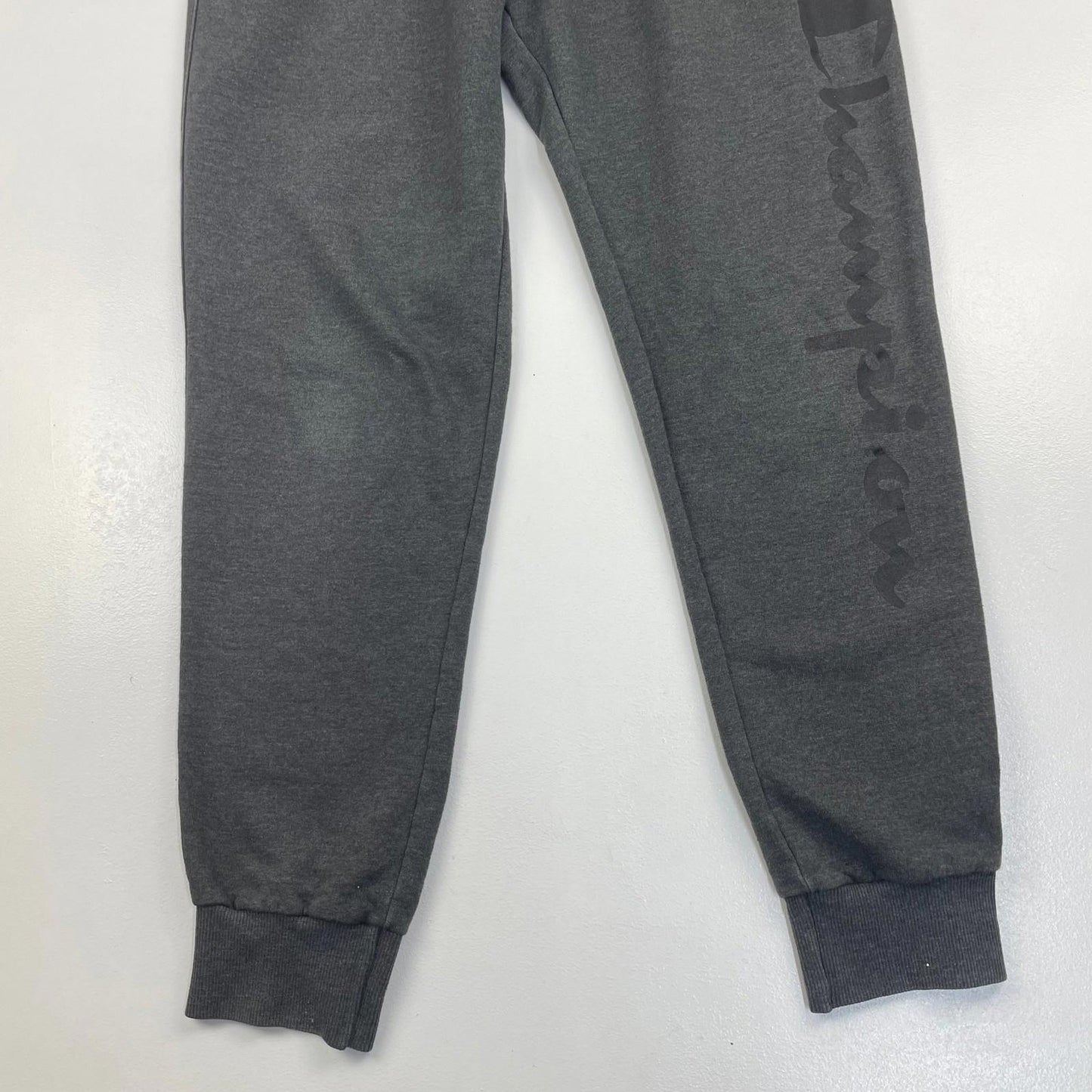 Champion Jogger Sweatpants Logo Print Grey Mens Medium M