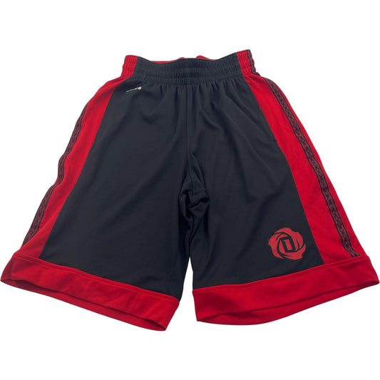 Adidas Derrick Rose Basketball Shorts Black Red Mens Small UK S