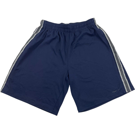 REEBOK Athletic Activewear Shorts Stripe Navy Mens M