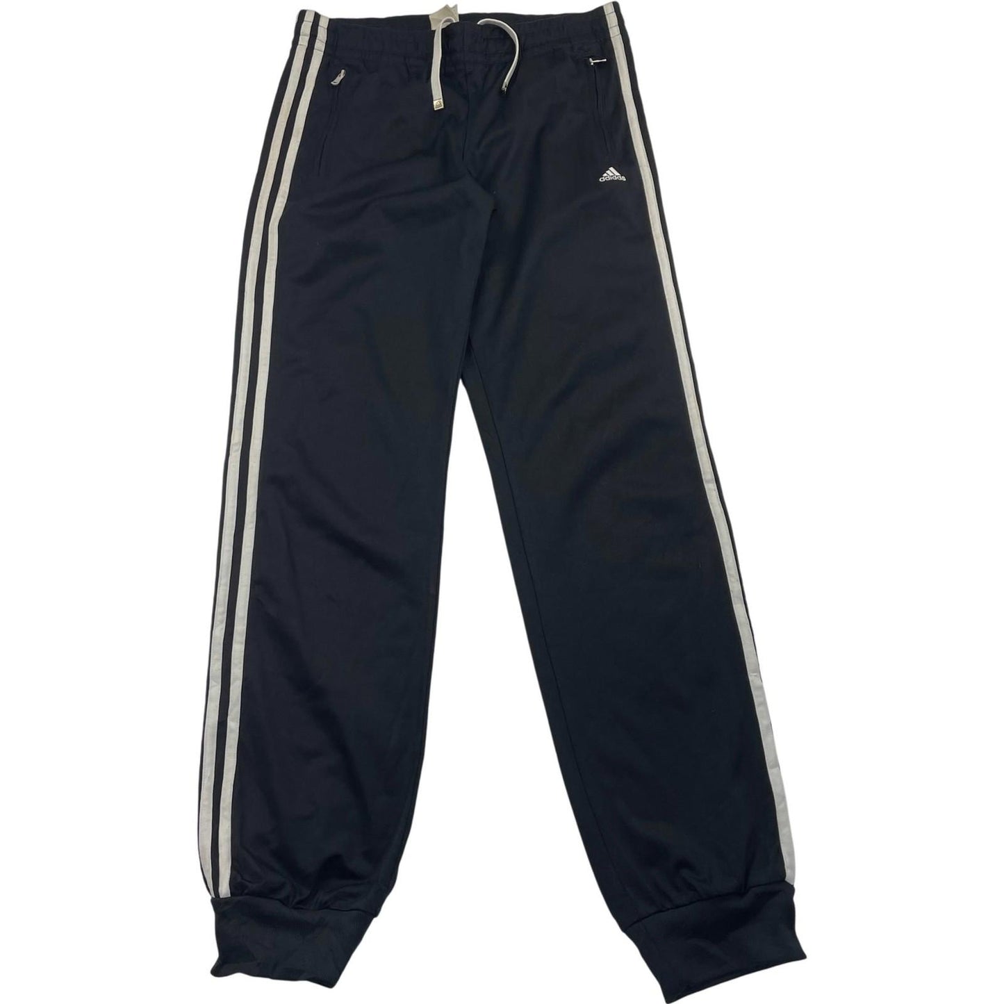 Adidas Climalite Track Pants Black Jogger Style Striped Women UK 8