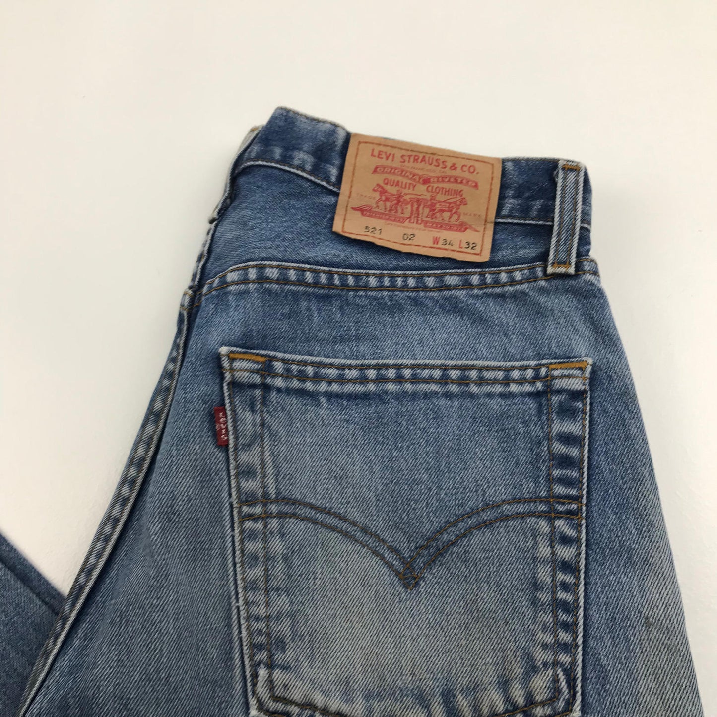 Blue LEVI’S 521 Distressed Denim Jeans , W31 L30