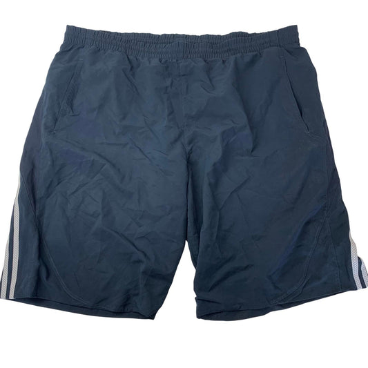 ADIDAS Shorts Athletic Style Elastic Waist Navy Blue Mens 2XL