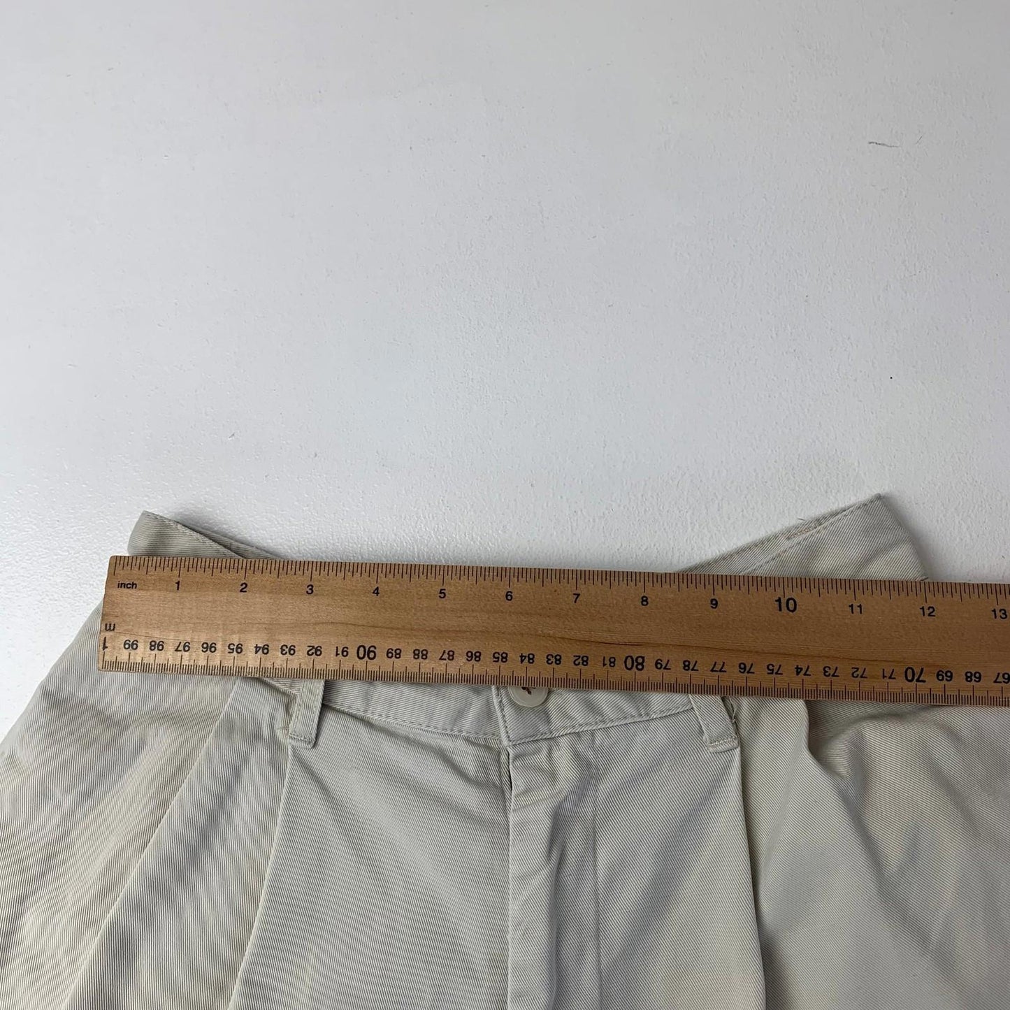Ralph Lauren Polo Sport Bermuda Chino Shorts Beige Pleated Cotton Women Size 4