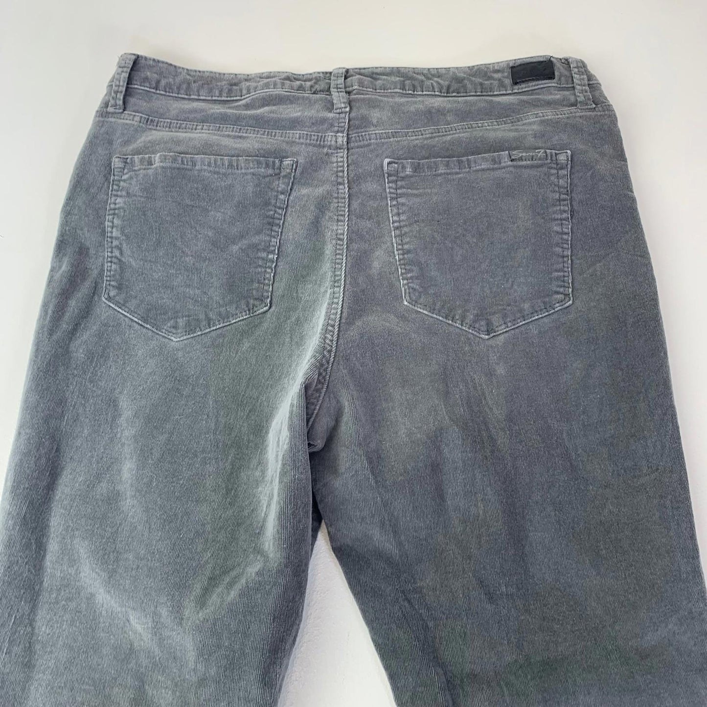 Seven7 Jeans Ultra High Rise Skinny Grey Trousers Womens Size UK 18