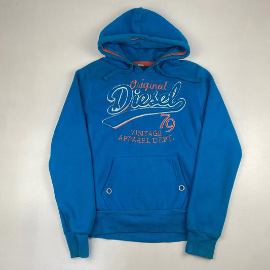 Diesel Women’s Blue Hoodie , Size Medium , Spellout