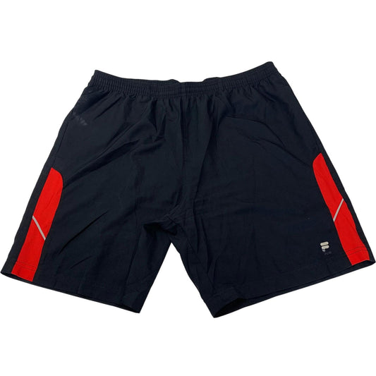 FILA SPORT Running Shorts Black Red Athletic Elastic Waist Mens Size L