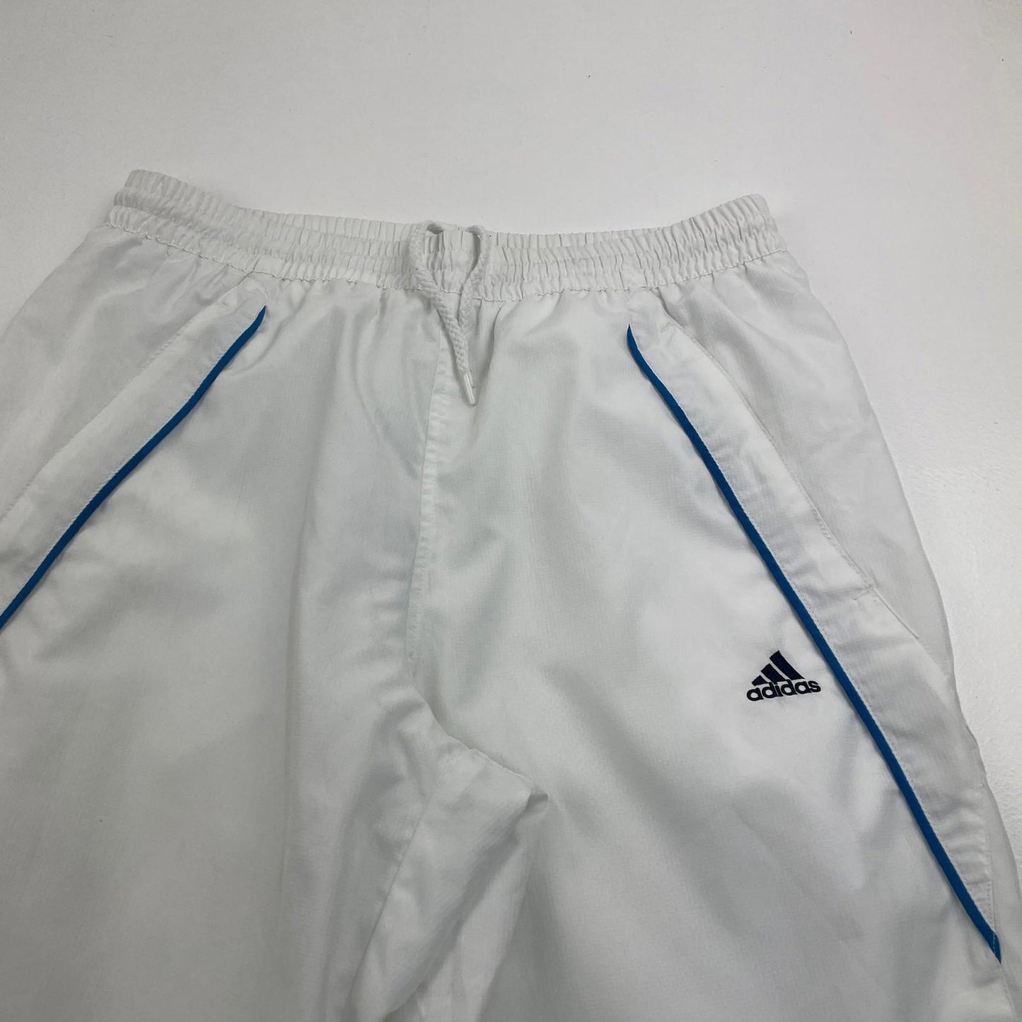 Adidas Activewear Shorts White Athletic Drawstring Men's UK S