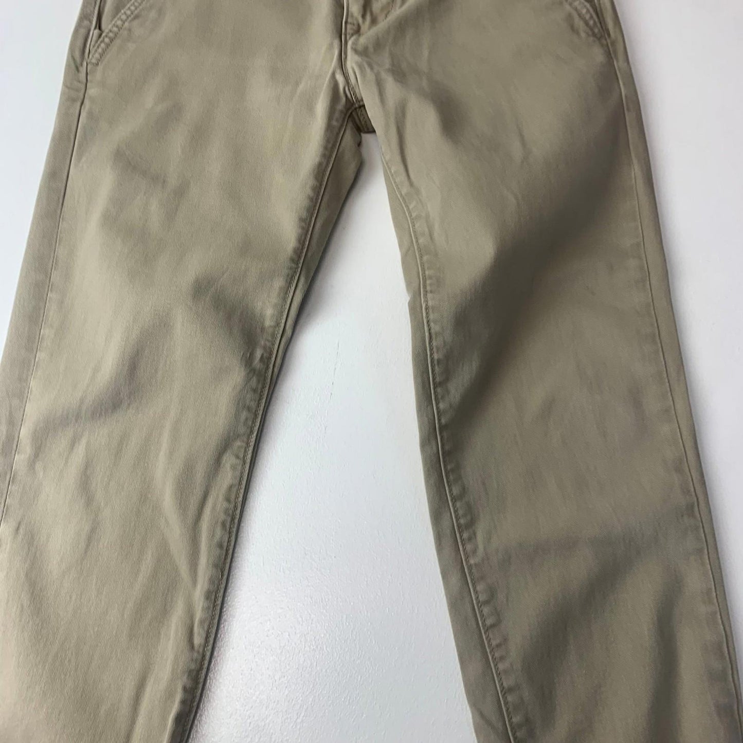 Levi's Chino Style Trousers Casual Elastic Cuffs Khaki Mens W28 L30