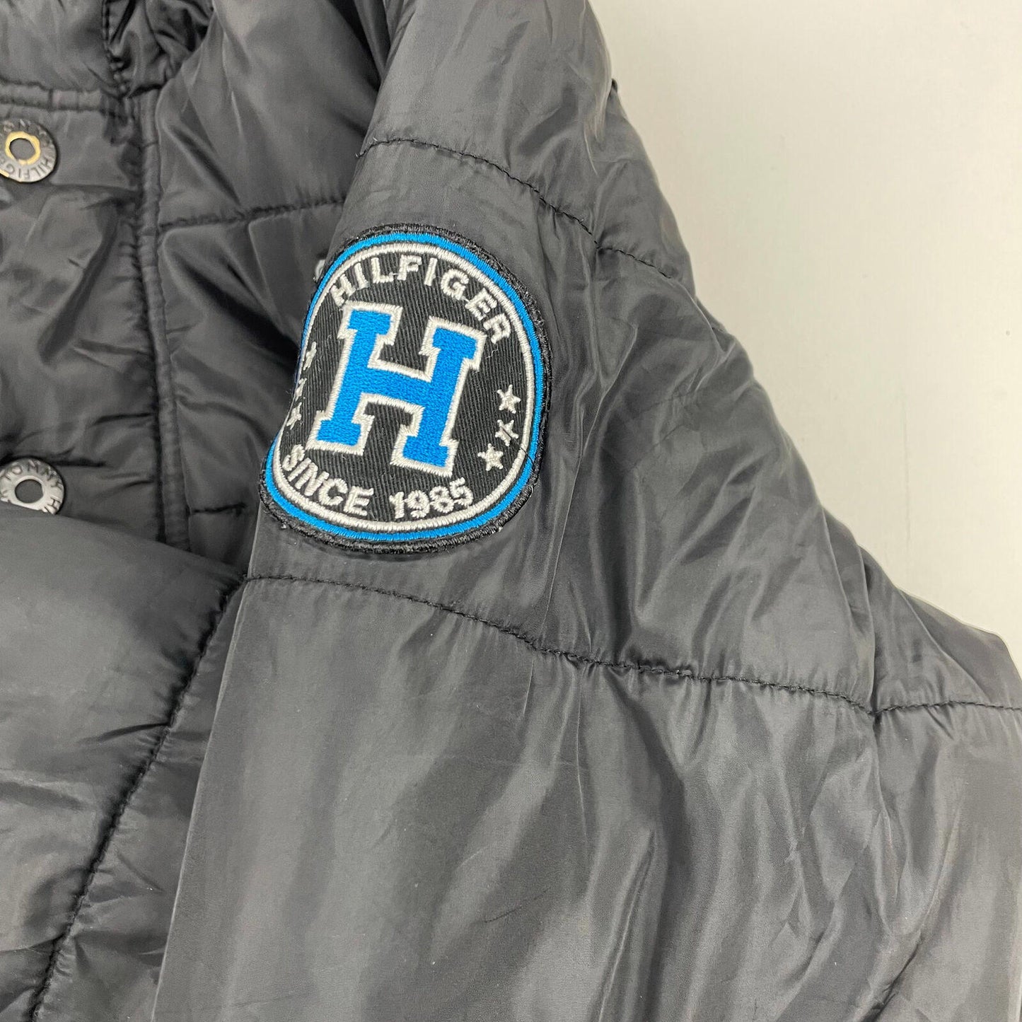 Youth TOMMY HILFIGER Black Puffer Jacket , Size Youth L 14-16