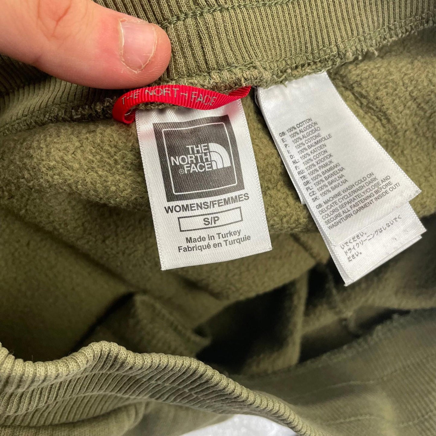 The North Face Joggers Casual Drawstring Olive Green Womens S