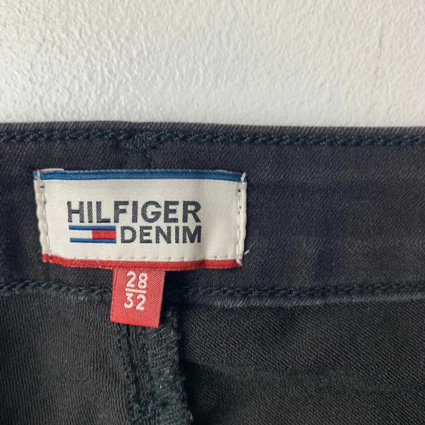 Hilfiger Denim Mid Rise Skinny Jeans Black Women's UK 8