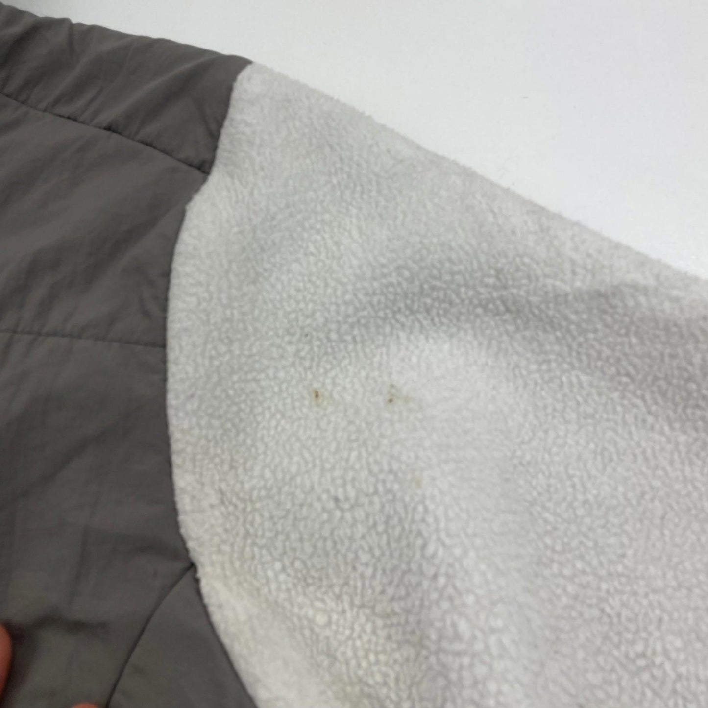 THE NORTH FACE Fleece Jacket Warm Outdoor Grey White Womens M