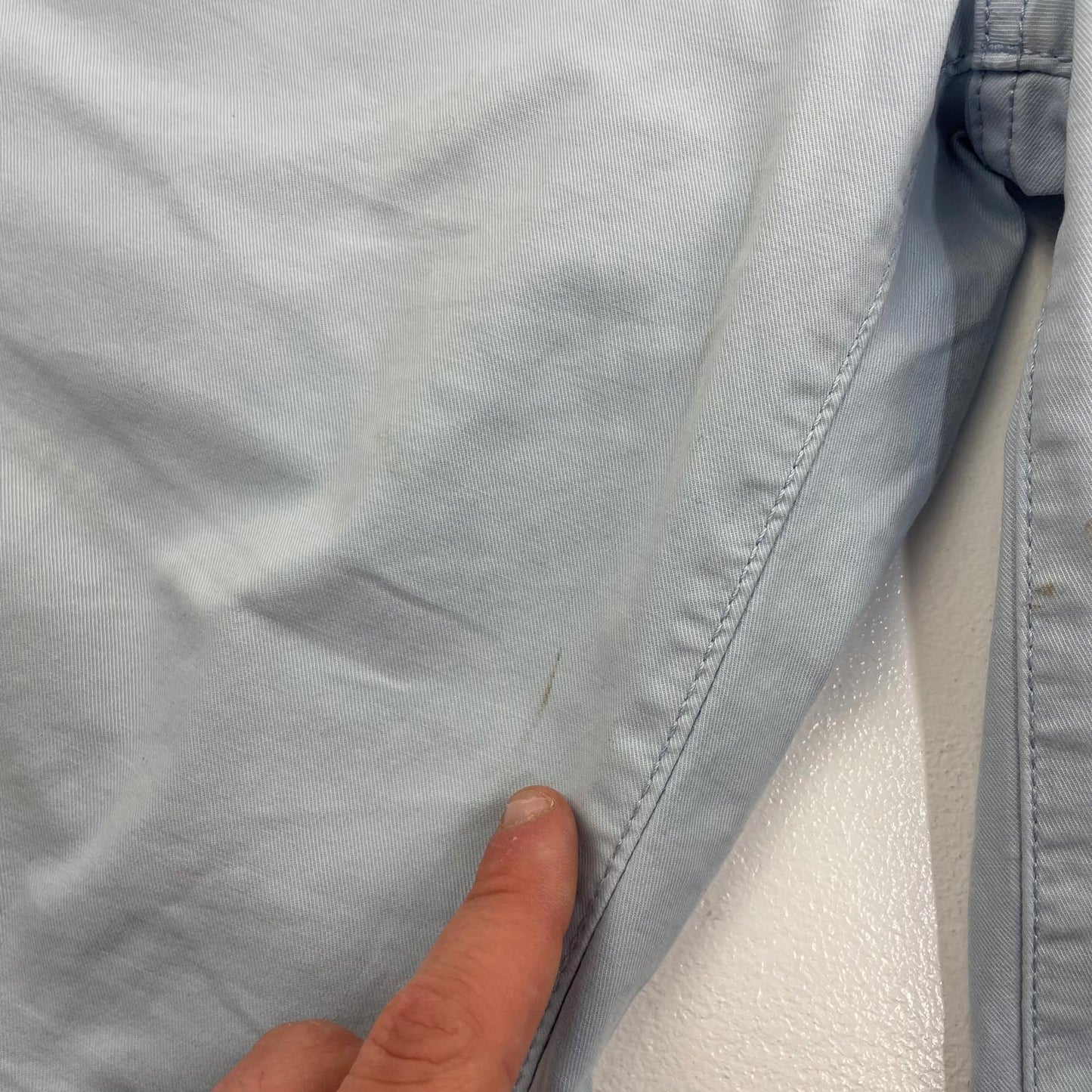 HILFIGER Denim Shorts Chino Light Blue Casual Mens Size 30